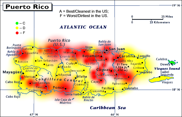 Puerto Rico Air Quality Map