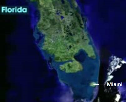 Miami with 20-foot Sea Level Rise